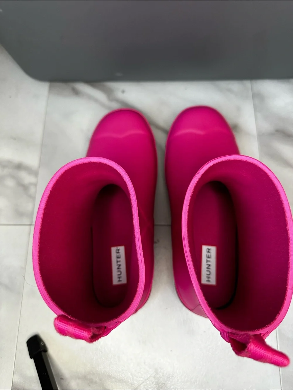 Hunter original play short waterproof rain boot pink NWOT